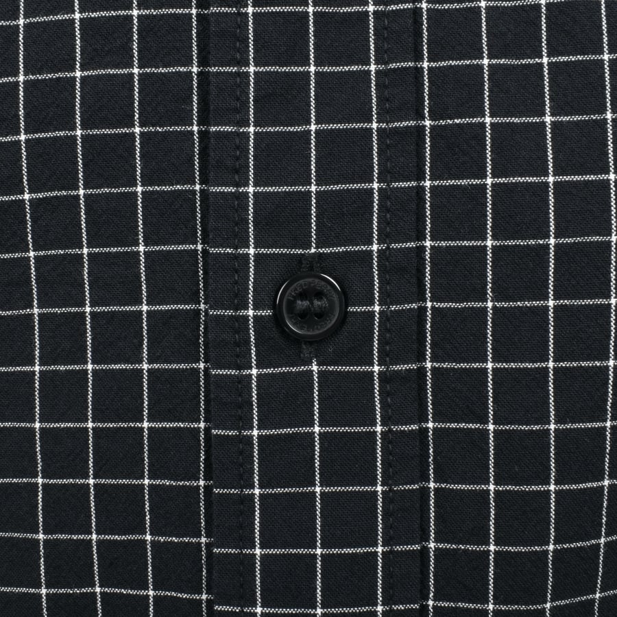 Fred Perry Grid Check Long Sleeve Shirt Black | Mainline
